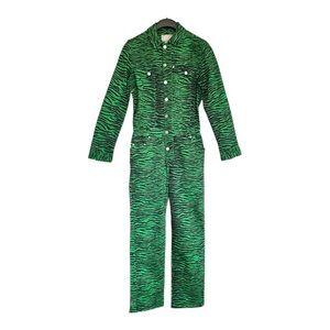 Kenzo x H&M Jungle Green Zebra Print Jumpsuit